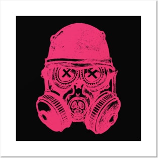 Gas mask skull Posters and Art